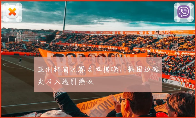 亚洲杯淘汰赛名单揭晓，韩国边路尖刀入选引热议
